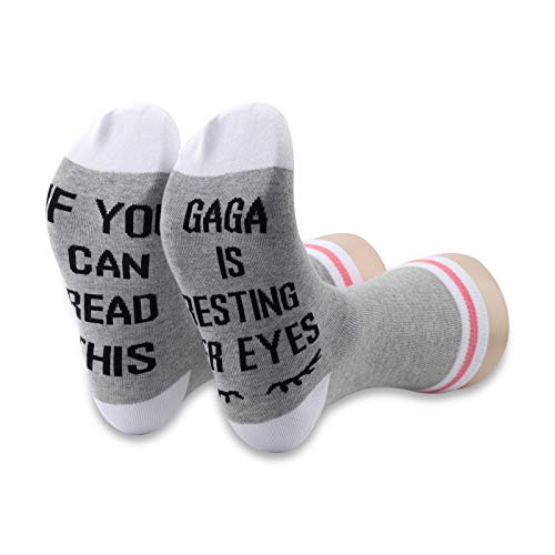 Gaga Resting Eyes Socks 2 Pairs - Gift for Grandma or Mother's Day