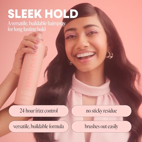 MONDAY HAIRCARE Sleek Hold Hairspray - 10 oz (2 Pack) for Frizz Control