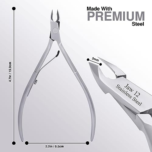 UM Supplies Jaw 12 Cuticle Trimmer - Professional Stainless Steel Nippers