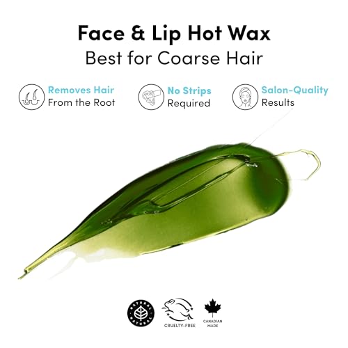 Parissa Natural Face & Lip Hard Wax Kit for Sensitive Skin - 3.5 oz