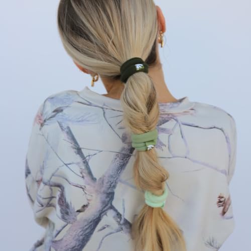 KAXI High Intensity Nylon Hair Ties - Gentle No-Damage Ponytail Holders