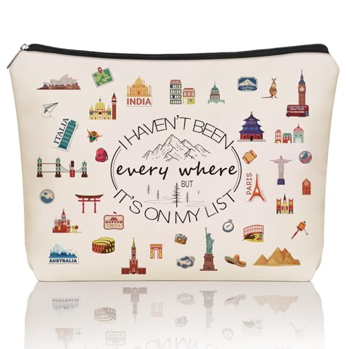 Girlly Travel Makeup Bag for Women & Girls - Waterproof Cosmetic Pouch Gift