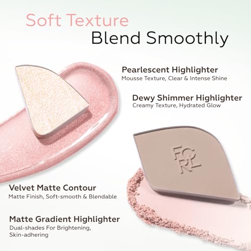 FOCALLURE 4-in-1 Highlighter and Contour Palette - Sculpting Face Powder