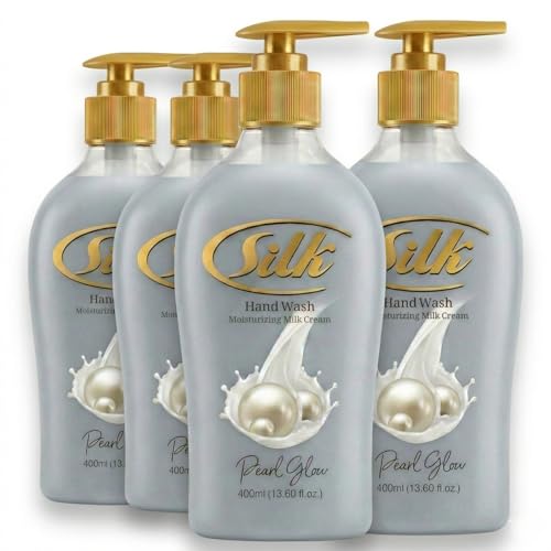 SILK Moisturizing Hand Soap with Glycerin - Pearl Glow Scent, 13.6 Fl Oz (Pack of 4)