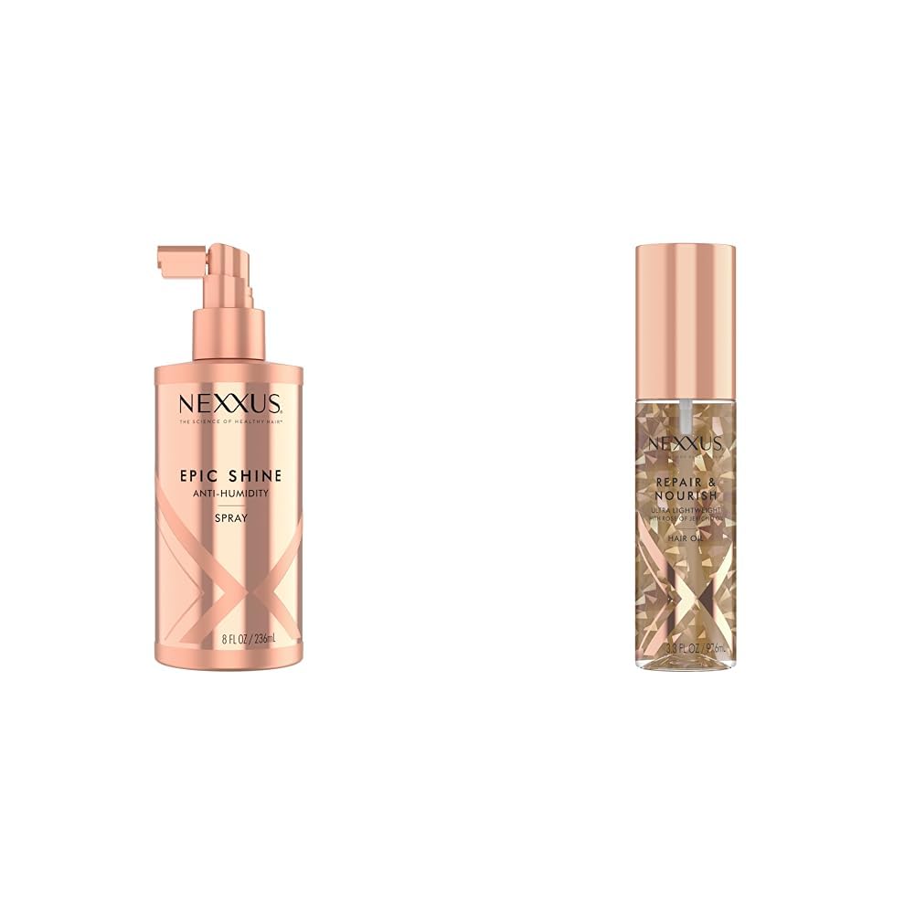 Nexxus Epic Shine Anti-Humidity Spray - Weightless Heat Protection for Long-Lasting Shine | 8 oz