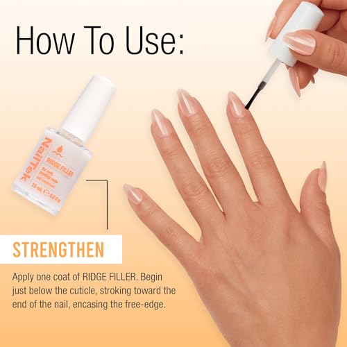 Nail Tek Ridge Filler Formula 2 - Nail Strengthener & Base Coat, 0.5 fl oz