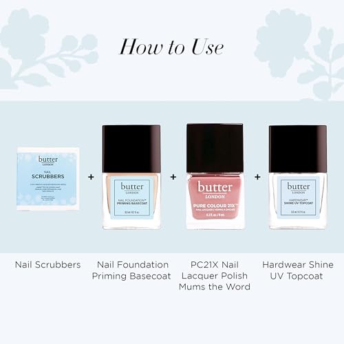 butter LONDON Nail Scrubbers - 10 Pre-Soaked Nail Polish Remover Pads