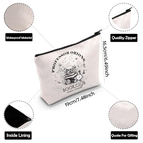 Book Club Makeup Bag - Professor Orion's Zodiac Academy Cosmetic Bag