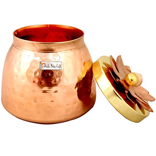 Copper Plated Decorative Serving Bowl - 3.5 Inch Gold Design