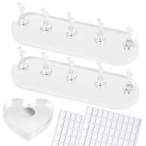 Clear Large Nail Stand for Press On Nails - Nail Art Display & Painting Practice