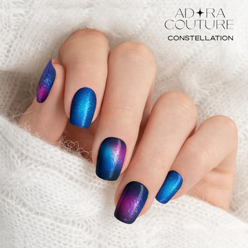 Adora Couture Constellation Semi Cured Gel Nail Strips Kit – 30 Pieces, UV Light Needed