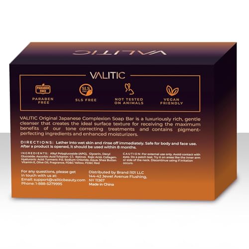 VALITIC Kojic Acid & Turmeric Dark Spot Remover Soap Bars 3 Pack - 3.52 oz each