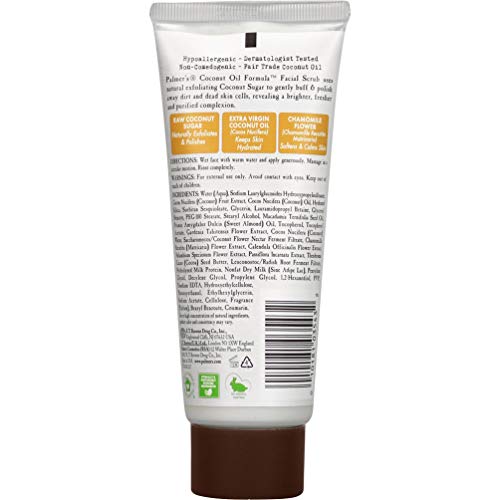 Palmer's Coconut Sugar Facial Scrub Exfoliator with Chamomile - 3.17 Oz