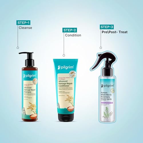 Pilgrim Rosemary & Rice Water Hair Spray with Biotin for Hair Growth (200ml)