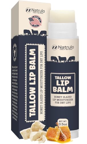 Natrulo Beef Tallow Lip Balm - Hydrating Organic Lip Care
