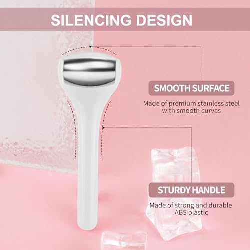 MAANGE 2-Pack Ice Face & Eye Rollers for Puffiness & Skin Care - White