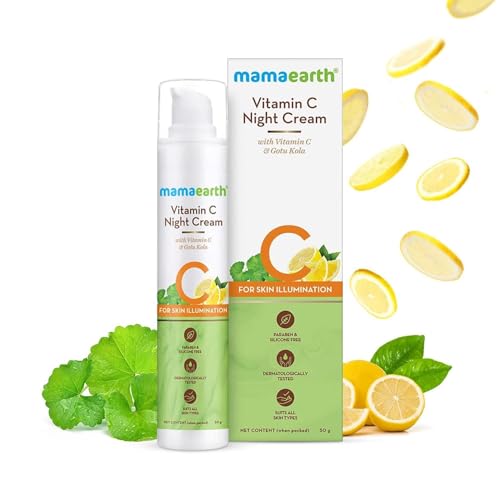 Mamaearth Vitamin C Night Cream for Skin Illumination - 1.76 Oz
