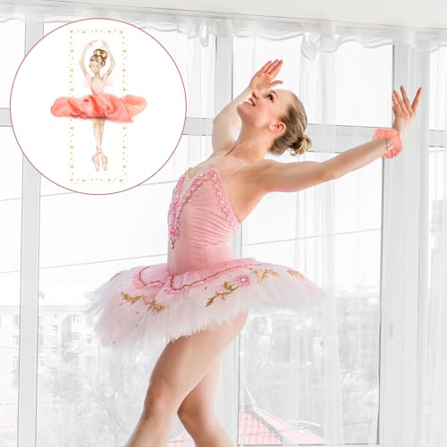 Ballet Hair Accessories Set - 48 Pink Velvet Scrunchies & Thank You Cards for Ballet Parties