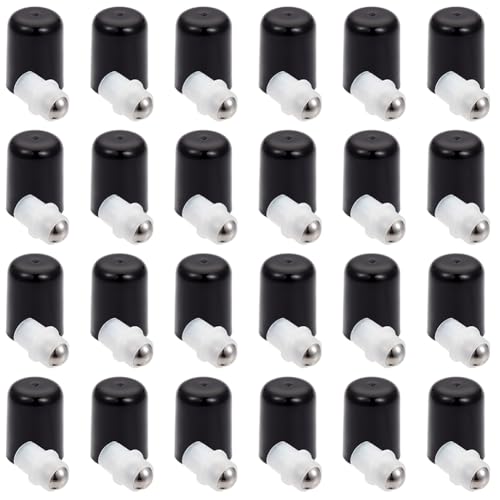 GORGECRAFT 24 Sets Roller Tops Essential Oil Bottles 9mm Inserts Kit