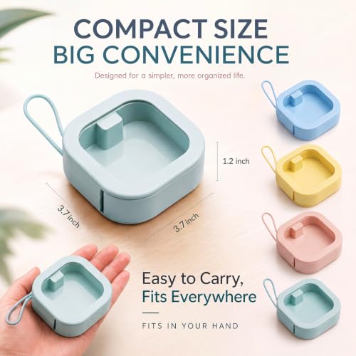 Kathfly Hair Tie Organizer - 4 Pcs Travel Set in Vivid Colors