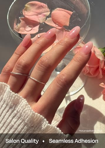 ohora N Clean Girl Semi Cured Gel Nail Strips - Pink Jelly, Salon-Quality