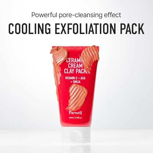 Parnell AHA Omija Cream Clay Mask - Cooling, Pore Purifying 3.38 fl oz