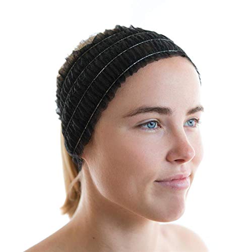 100 Disposable Facial Spa Headbands - Soft & Adjustable