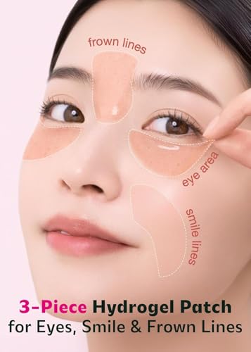 ISOI Hydrating Eye Patches with Hyaluronic Acid for Puffiness Dark Circles 90 Count