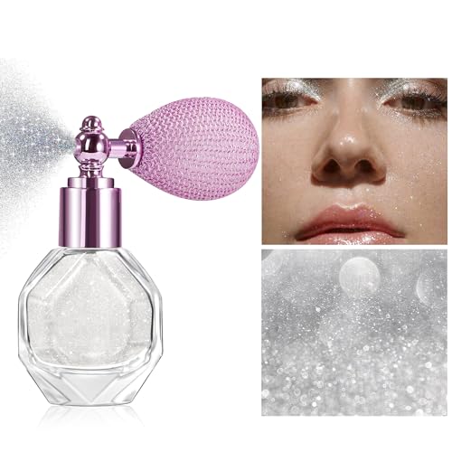 Shimmering Highlighter Spray for Face, Body & Hair - Long-Lasting Glitter
