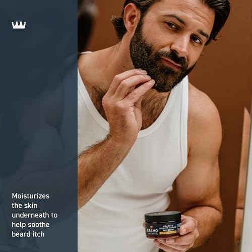 Cremo Beard & Scruff Cream, Palo Santo - 4 oz Moisturizing & Styling