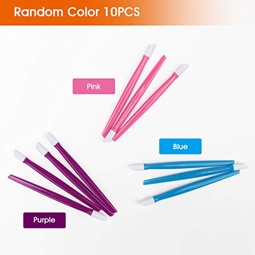 AHIER 10-Piece Rubber Nail Cuticle Pusher Set for Manicure
