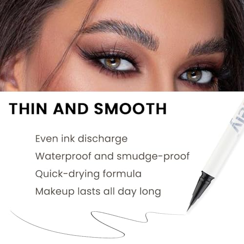 evpct Medium Brown Eyebrow Stencils Kit with Pencil & Pomade, 0.14 oz, Kit-06#
