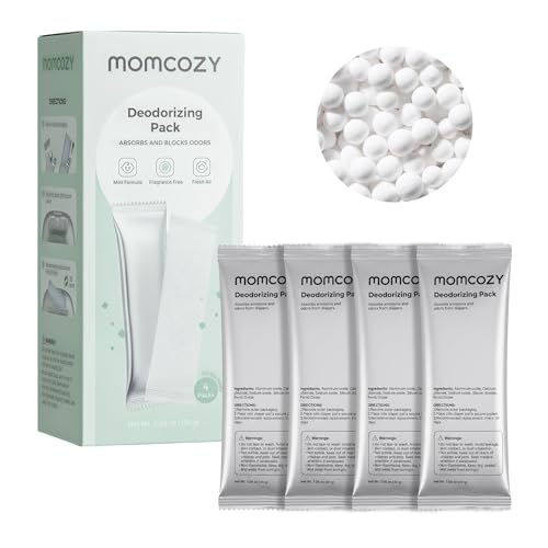 Momcozy Diaper Pail Deodorizer Refills - 4 Packs, Fragrance-Free