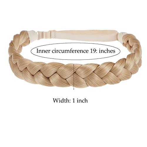 3 Strand Thick Braid Headband for Women SG-YLN-WG03 | Soft Stretch Fit for Effortless Style