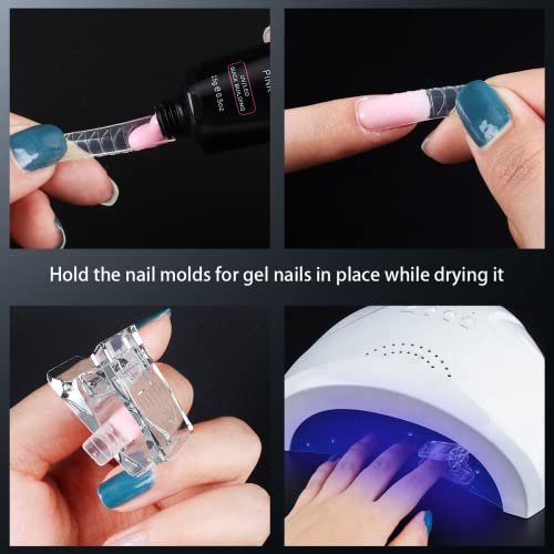 Beloving 10Pcs Nail Tip Clips for Gel Nail Extensions