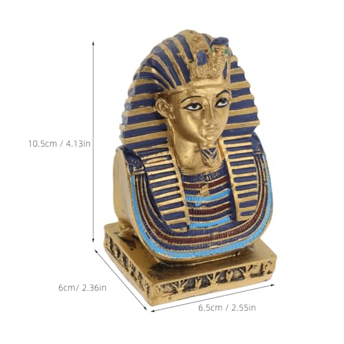 Ancient Egyptian Pharaoh Statue - King Tut Resin Figurine for Home Decor
