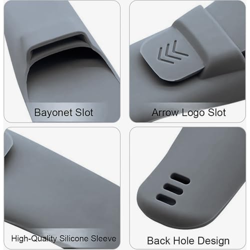 LinMei Silicone Razor Travel Case Gray 2pcs Waterproof & Dustproof for Gillette, Parker, Merkur Razors