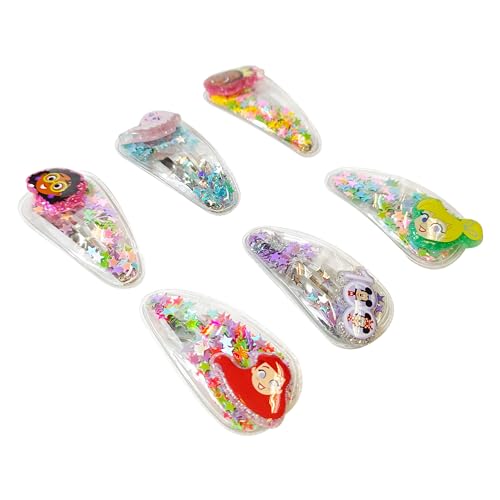 Disney 100 Hair Clips for Girls | 6pc Magical Confetti Set