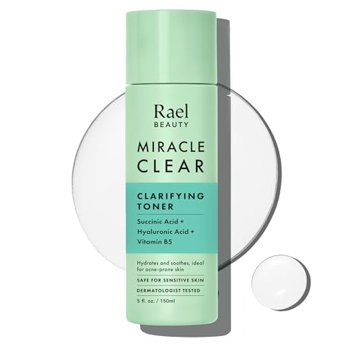 Rael Miracle Clear Toner with Succinic Acid & Vitamin B5 - 5.1 oz