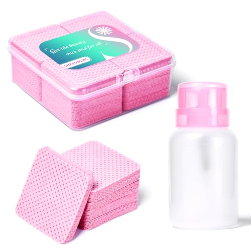 400 Lint-Free Nail Wipes with Pump Dispenser - SHEERBLISS