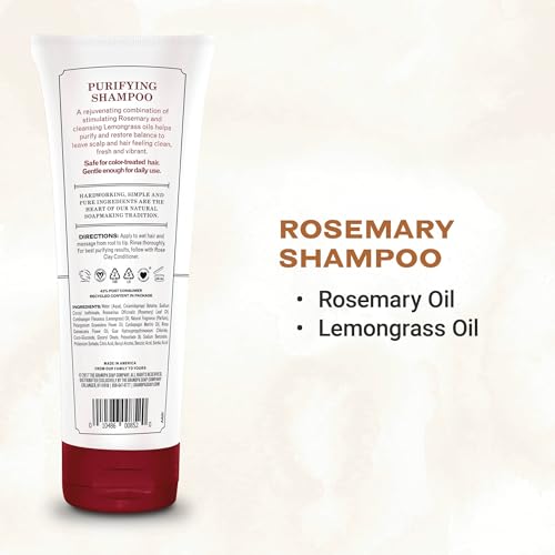 Grandpa's Rosemary & Lemongrass Purifying Shampoo - 8 Fl Oz, Vegan & Sulfate-Free