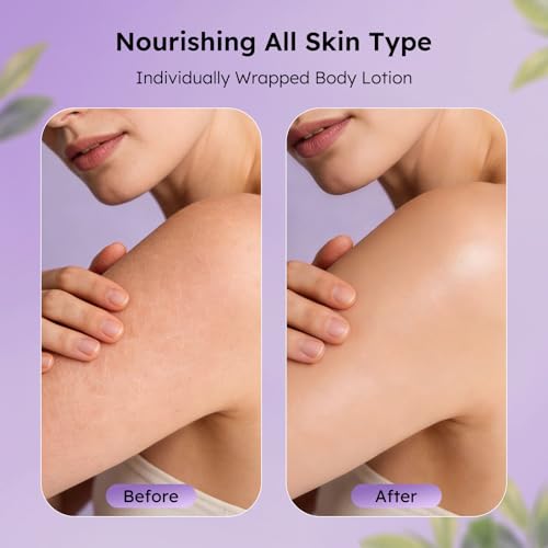 Travel Size Body Lotion 0.7 oz x30 – Nourishing Hand & Body Moisturizer, Individually Wrapped