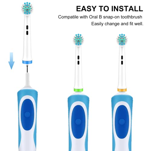 ELFIN 8 Pack Electric Toothbrush Replacement Heads for Oral-B