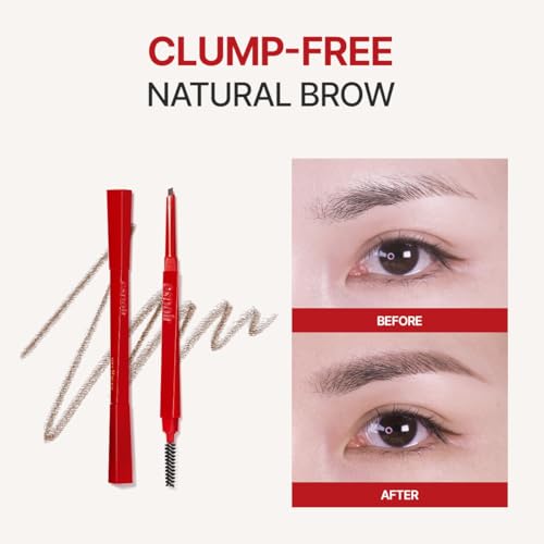 Espoir The Brow Balance Pencil - #6 Light Taupe Slim Triangular Eyebrow Pen