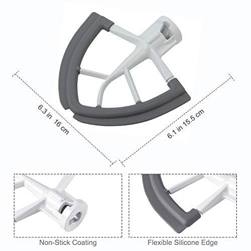 KitchenAid 4.5-5 QT Tilt-Head Mixer Flex Edge Beater - Silicone Paddle for Efficient Mixing