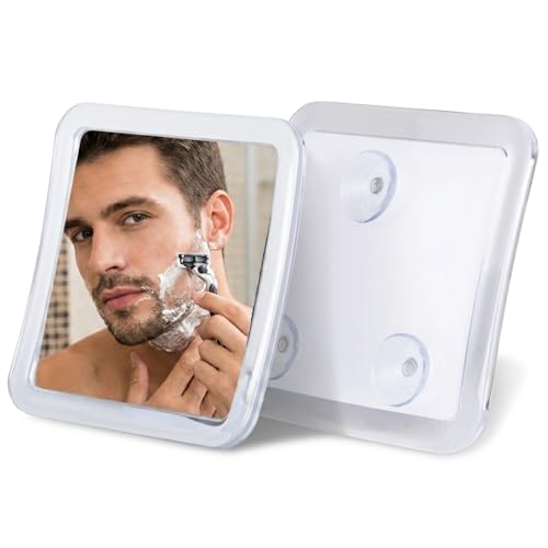 MIRRORVANA Fogless Travel Shower Mirror - Clear 5.3" x 5.3"
