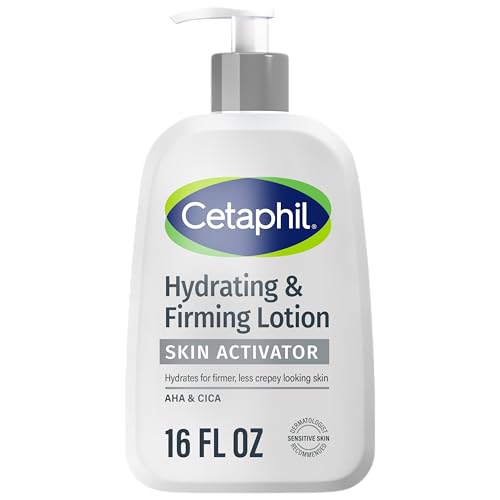 Cetaphil Firming Body Lotion with AHA & CICA, 16 Fl Oz - Hydrate & Tighten Skin