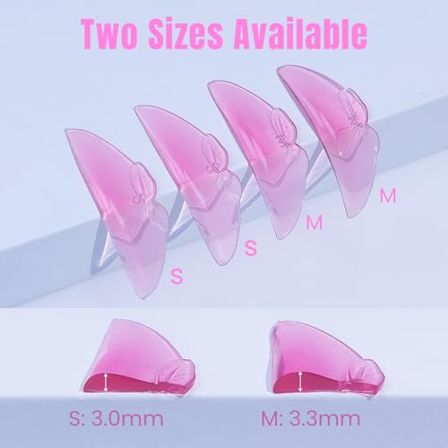 Libeauty Pink Peach Step 1 Flat Lash Lift Pads for Eyelash Perming – S/M Reusable Shields