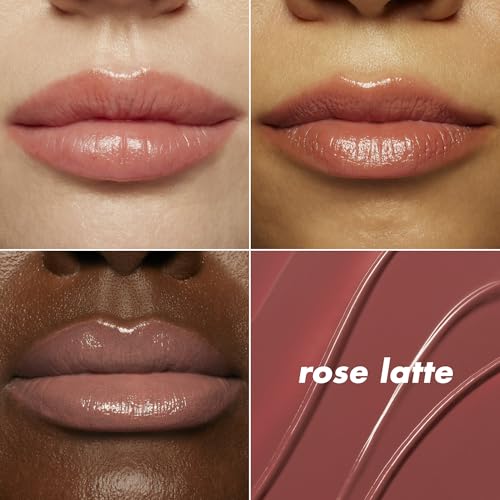 e.l.f. Glow Reviver Slipstick, Tinted Lip Oil Stick, Non-Sticky & Hydrating For A Soft-Shine Finish, Vegan & Cruelty-Free, Rose Latte