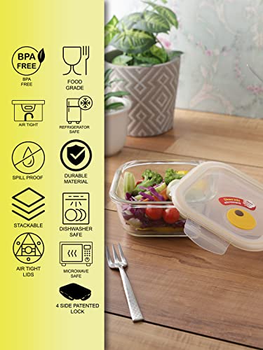 LocknLock 17-Ounce Vented Glass Food Storage Container